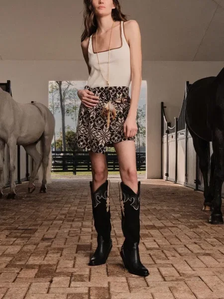 Fusta mini Johanna Ortiz plic negru