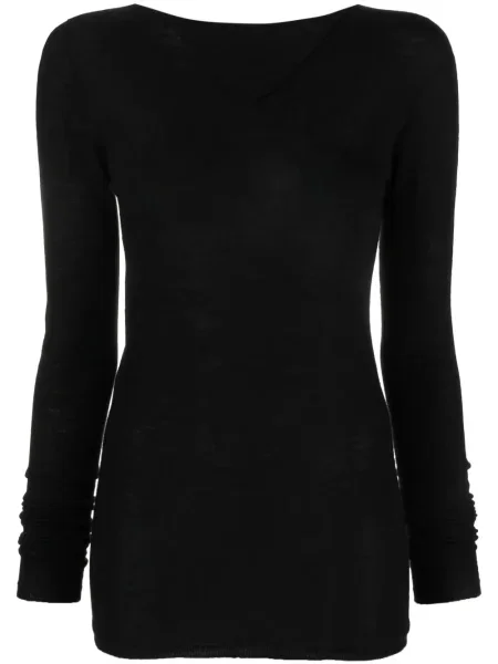 Top Rick Owens de lână lung negru