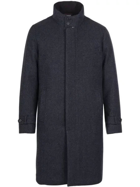 Palton Norwegian Wool de lână albastru