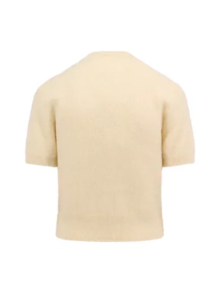 Sweter Maison Margiela z krótkim rękawem żółty