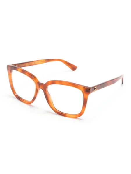 Čtvercové sluneční brýle Gucci Eyewear hnědé