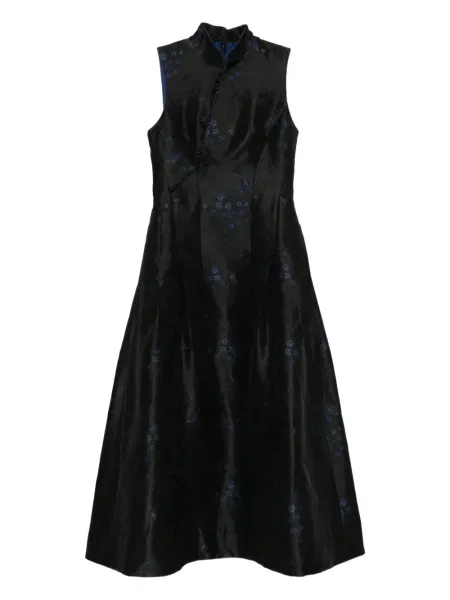 Rochie midi Shiatzy Chen din jacard negru