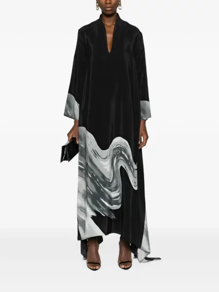 Rochie maxi Tessitura Body Couture negru