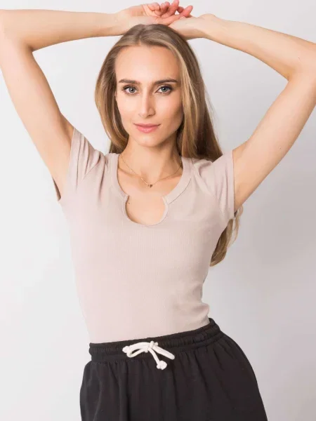 Bluzka Och Bella beżowa