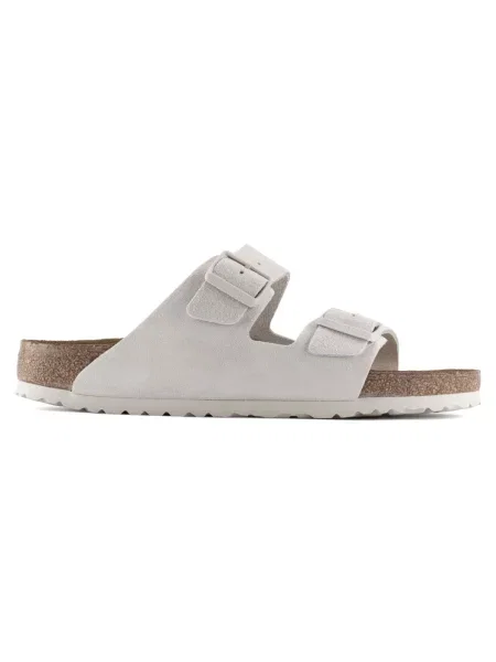 Klapki Birkenstock skórzane białe