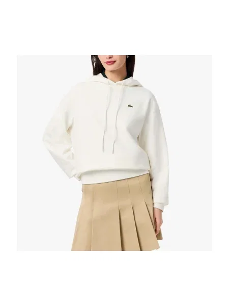 Lacoste Hanorac | Oversize fit alb