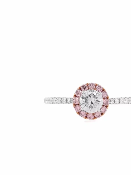 Pierścionek Hyt Jewelry z wzorem argyle biały