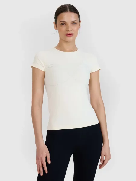 4F koszulka t-shirt do ćwiczeń XS/S biały