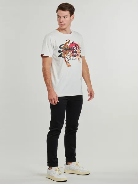 Retro póló Superdry fehér