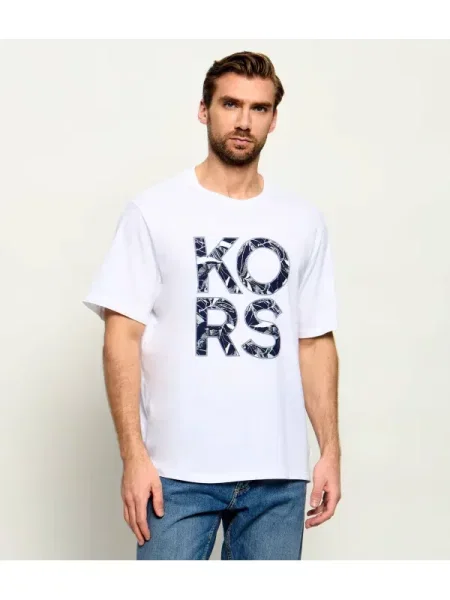 Michael Kors Tricou LG FLORAL | Relaxed fit alb