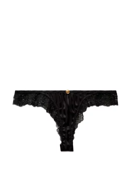 Chiloți Versace de mătase negru