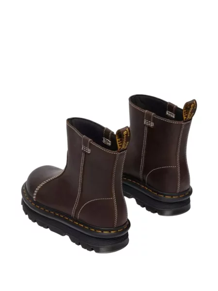 Cizme scurte Dr. Martens din piele maro