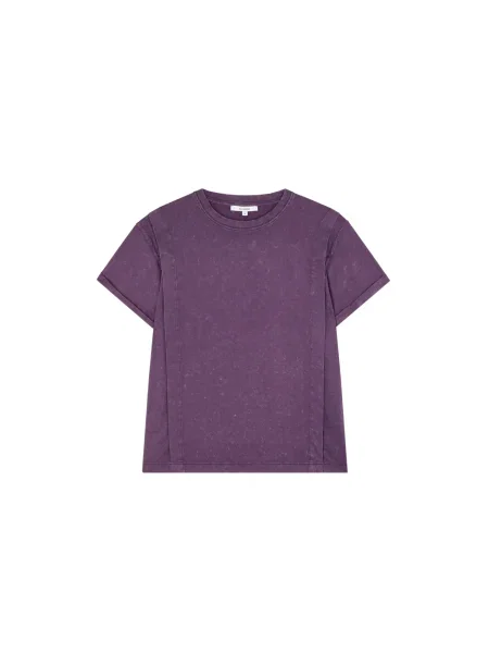 Scalpers Tričko Lapel Marble tmavě / stříbrná fialová