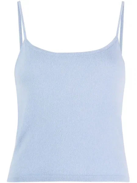 Top Teddy Cashmere din cașmir teddy albastru