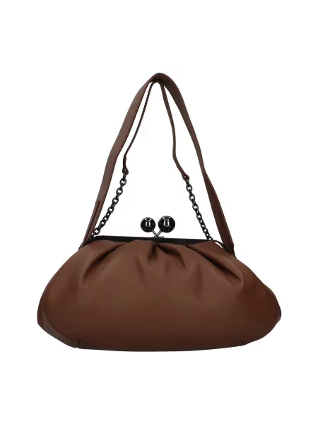 Geantă Weekend Max Mara Cubico maro