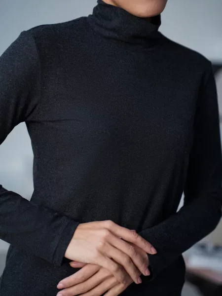 Водолазка Elegante для гольфа черная