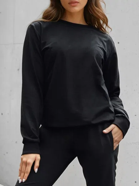 Bluza klasyczna Dstreet czarna