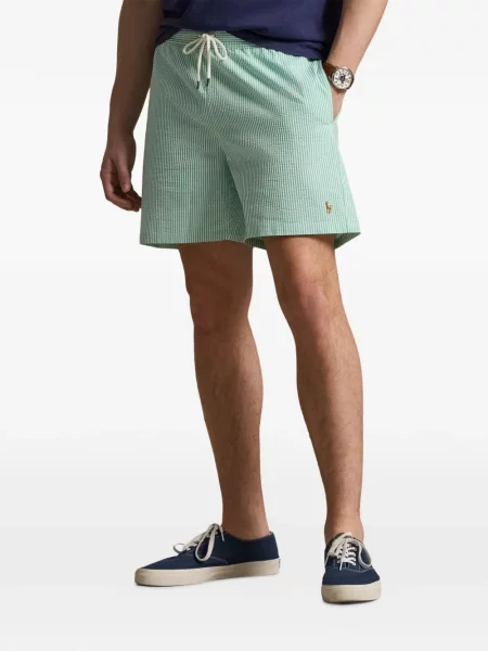 Ριγέ δερμάτινος κάλτσες Polo Ralph Lauren με κορδόνι μαύρο