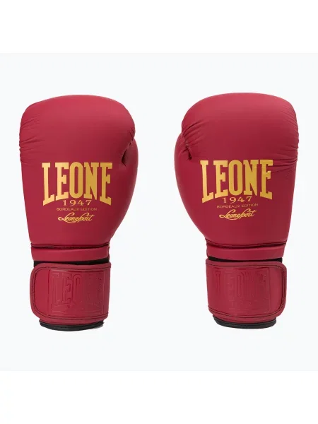 Rękawice bokserskie LEONE Bordeaux Edition bordowe