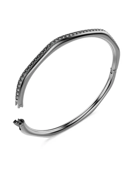 Brăţară Swarovski de cristal gri