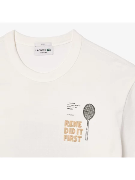 Футболка Lacoste бежевая