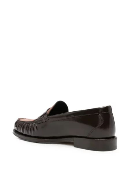 Pantofi loafer Brunello Cucinelli din piele maro