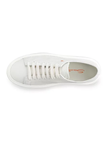 Sneakersy Santoni skórzane białe