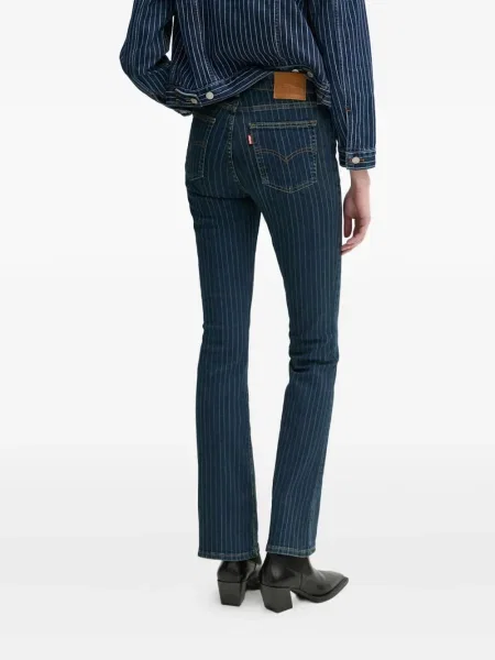 Retro lepršave traperice Levi's® lepršave s izlizanim efektom plava