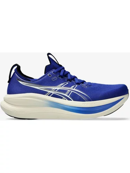 Buty do biegania ASICS Gel-Nimbus 28 niebieski elektryczny czarny 40 biały