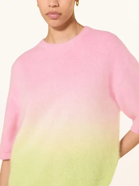 Herzens Dzianinowa Koszulka Z Kaszmiru rosa różowa