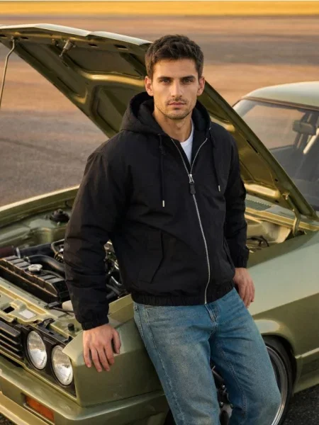 Sinsay Kurtka bomberka z ociepleniem czarny