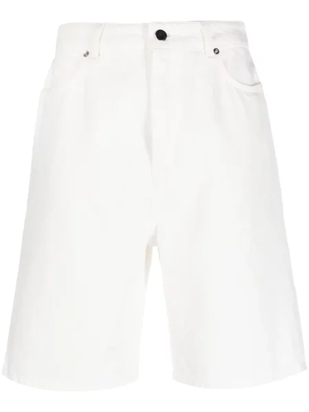Pantaloni scurți din denim Loulou Studio alb