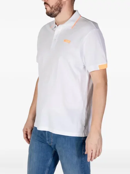 Tricou polo Refrigiwear cu autograf alb