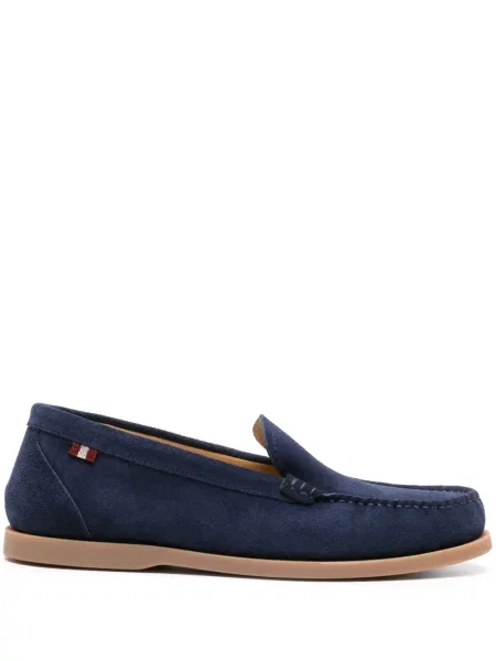 Pantofi loafer Bally din piele de căprioară albastru