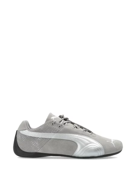 Sneakerși Puma din piele gri