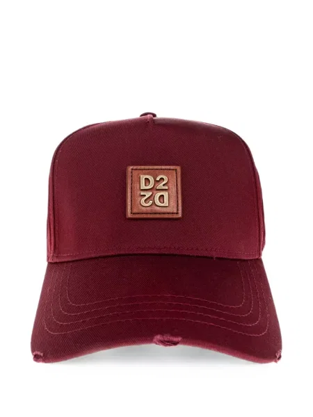 Șapcă Dsquared2 zdrențuiți roșu