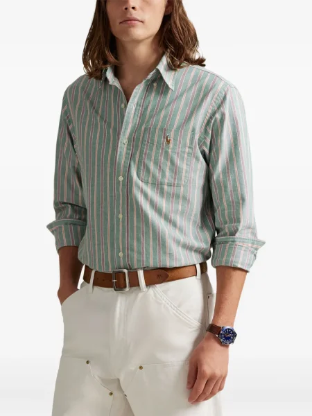 Șapcă Polo Ralph Lauren de mătase cu broderie cu dungi negru