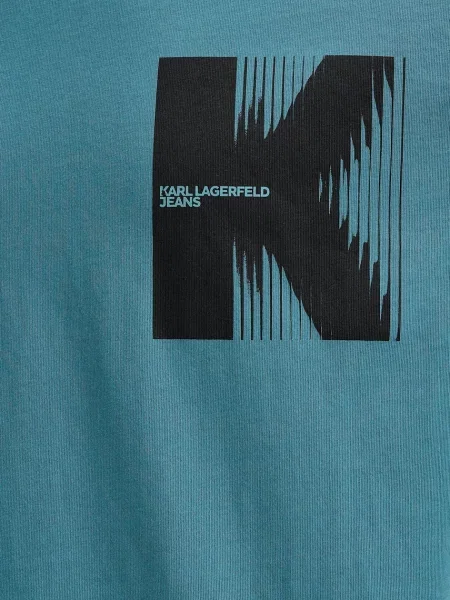Футболка Karl Lagerfeld Jeans з принтом зелений