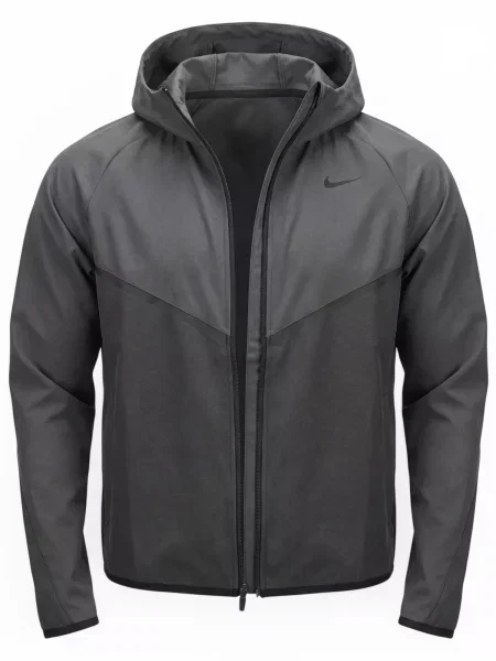 Nike Sportswear Geacă de primăvară-toamnă Tech gri metalic / gri închis negru
