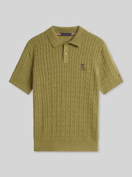 Koszulka polo z detal z logo Tommy Hilfiger