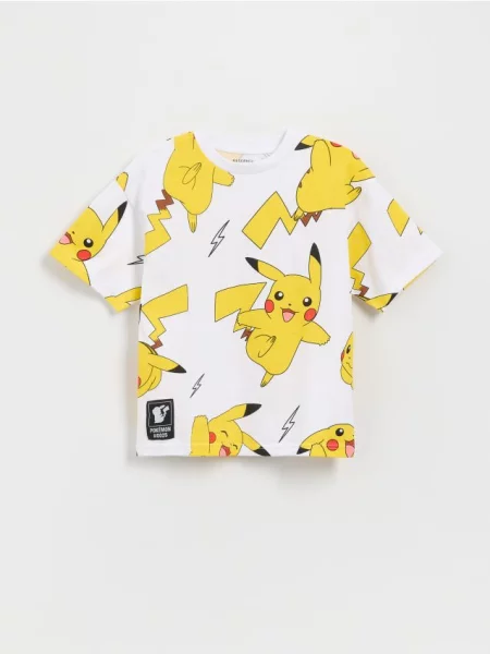 Reserved Tricou din Pokemon crem
