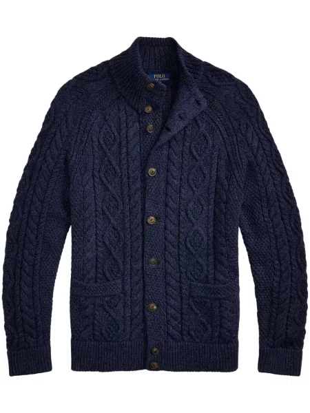 Pletený kostkovaný spodní díl plavek Polo Ralph Lauren s výšivkou modrý