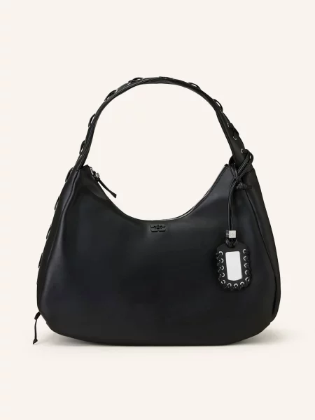 Ganni Torebki Kobieta ONE SIZE XXL Hobo Bag czarny