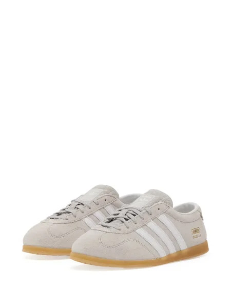 Sneakerși Adidas Gazelle din piele cu bretele albastru