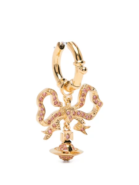 Cercei Vivienne Westwood cu funde auriu