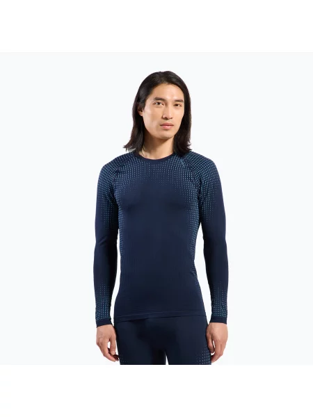 Кофта термоактивна ODLO Performance Warm Bl Top Crew Neck dark sapphire