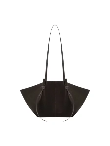 Yuzefi torebka shopper zamszowa MOCHI brązowa
