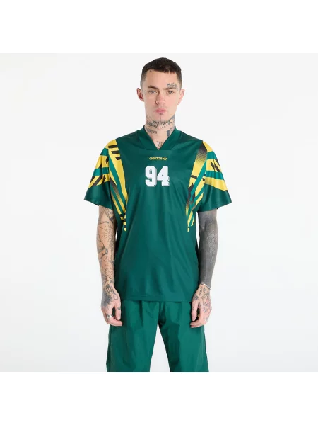Tricou Adidas Originals din jerseu verde