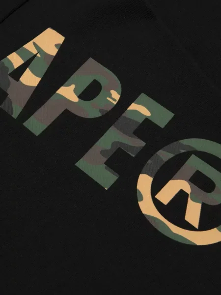 Pulover Aape By A Bathing Ape cu imagine cu model camuflaj negru