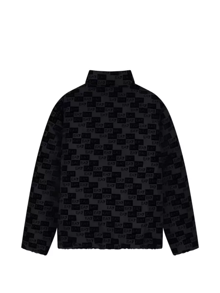 Geacă Ea7 Emporio Armani cu imagine negru